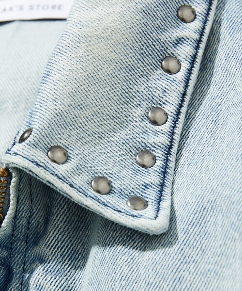 FREAK'S STORE(フリークスストア)の「スタッズ 加工 デニムショートブルゾン(ブルゾン・メンズ・サックスブルー/ブルー・MEDIUM/LARGE)」の19枚目の写真