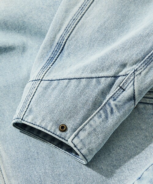 FREAK'S STORE(フリークスストア)の「スタッズ 加工 デニムショートブルゾン(ブルゾン・メンズ・サックスブルー/ブルー・MEDIUM/LARGE)」の17枚目の写真