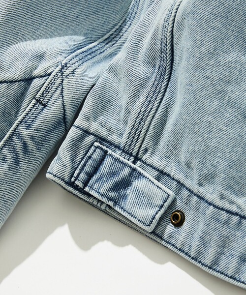 FREAK'S STORE(フリークスストア)の「スタッズ 加工 デニムショートブルゾン(ブルゾン・メンズ・サックスブルー/ブルー・MEDIUM/LARGE)」の16枚目の写真