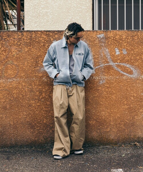 FREAK'S STORE(フリークスストア)の「スタッズ 加工 デニムショートブルゾン(ブルゾン・メンズ・サックスブルー/ブルー・MEDIUM/LARGE)」の13枚目の写真