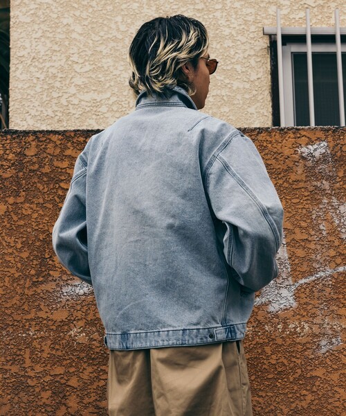 FREAK'S STORE(フリークスストア)の「スタッズ 加工 デニムショートブルゾン(ブルゾン・メンズ・サックスブルー/ブルー・MEDIUM/LARGE)」の5枚目の写真