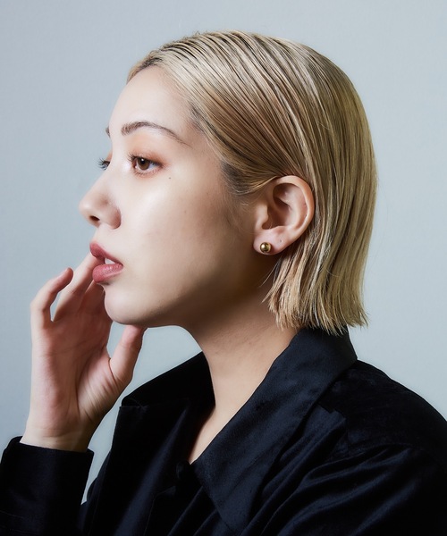AKEL(アケル)の「【AKEL】アケル/ ぷっくりバルーンピアス/金属アレルギー対応(サージカルステンレス)(ピアス(両耳用)・レディース・シルバー/ゴールド・FREE)」の7枚目の写真