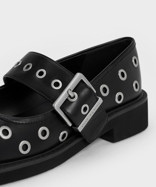 CHARLES & KEITH(チャールズ & キース)の「グロメット バックルメリージェーン(パンプス・レディース・シルバー/ブラック・22.5cm/23cm/23.5cm/24.5cm/25cm/25.5cm/26.5cm)」の4枚目の写真