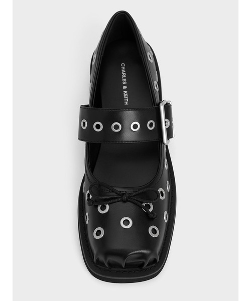 CHARLES & KEITH(チャールズ & キース)の「グロメット バックルメリージェーン(パンプス・レディース・シルバー/ブラック・22.5cm/23cm/23.5cm/24.5cm/25cm/25.5cm/26.5cm)」の5枚目の写真