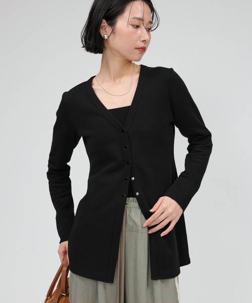 BABYLONE（バビロン）の「ハリヌキニットカーディガン（カーディガン/ボレロ・レディース・オフホワイト/ブラック・フリー）」の8枚目の写真