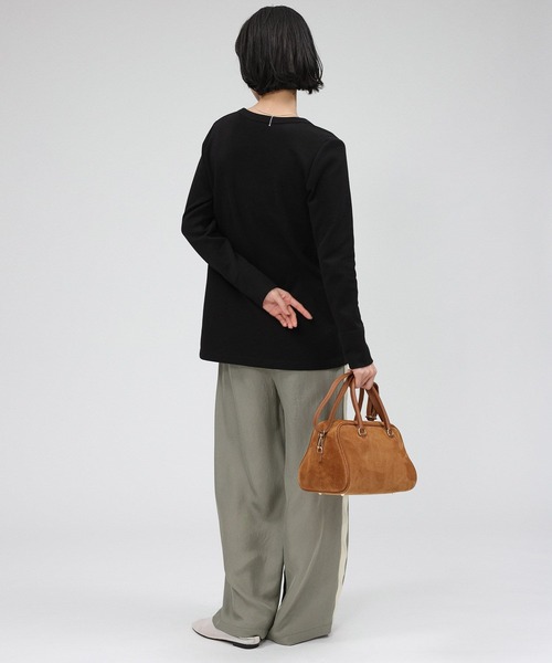 BABYLONE（バビロン）の「ハリヌキニットカーディガン（カーディガン/ボレロ・レディース・オフホワイト/ブラック・フリー）」の15枚目の写真