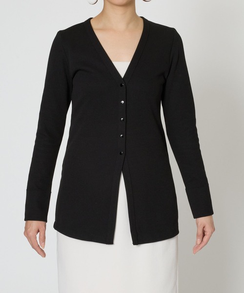 BABYLONE（バビロン）の「ハリヌキニットカーディガン（カーディガン/ボレロ・レディース・オフホワイト/ブラック・フリー）」の16枚目の写真