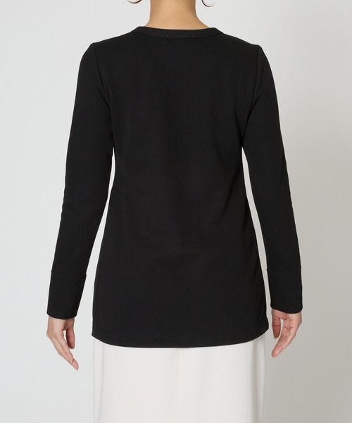 BABYLONE（バビロン）の「ハリヌキニットカーディガン（カーディガン/ボレロ・レディース・オフホワイト/ブラック・フリー）」の18枚目の写真