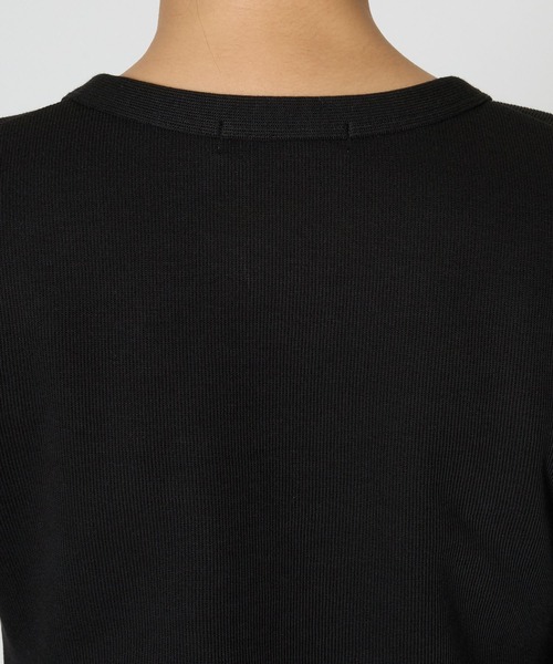 BABYLONE（バビロン）の「ハリヌキニットカーディガン（カーディガン/ボレロ・レディース・オフホワイト/ブラック・フリー）」の19枚目の写真