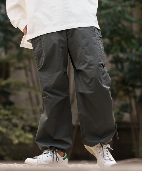 CAMBIO(カンビオ)の「mp13312-綿ナイロンM-65イージーカーゴパンツ(カーゴパンツ・メンズ・オリーブ/スミクロ・S/M/L/XL)」の12枚目の写真
