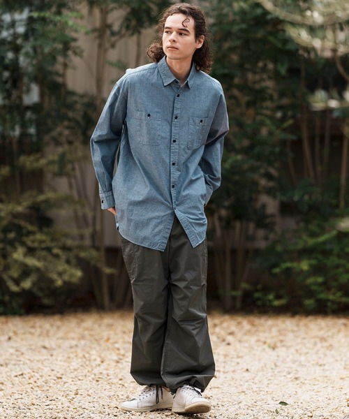 CAMBIO(カンビオ)の「mp13312-綿ナイロンM-65イージーカーゴパンツ(カーゴパンツ・メンズ・オリーブ/スミクロ・S/M/L/XL)」の15枚目の写真