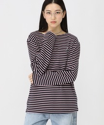 tシャツ 「UNISEX」ALAND／Aロゴボーダーロングスリーブ レディース メンズ ALAND tシャツ 「UNISEX」ALAND／AロゴボーダーT レディース
