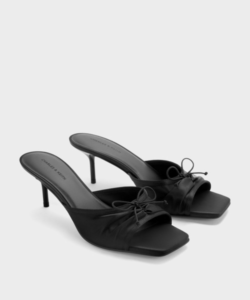 ルーシュド ボウヒールミュール（サンダル）｜CHARLES & KEITH