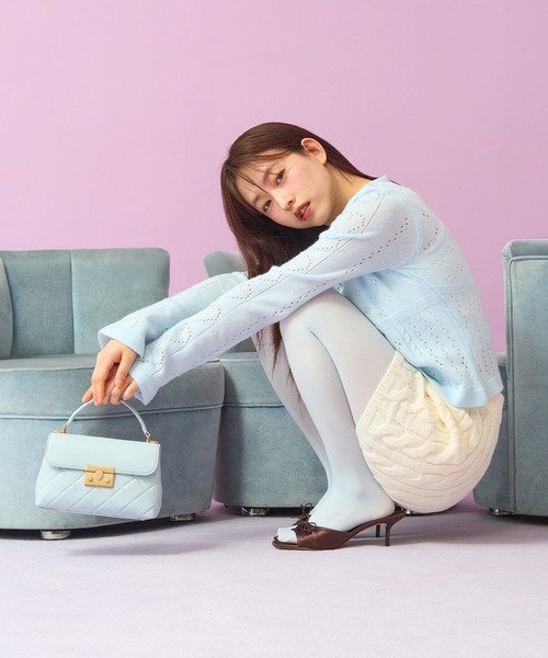 CHARLES & KEITH（チャールズ & キース）の「ルーシュド ボウヒールミュール（サンダル・レディース・ダークブラウン/ブラック系その他2/ドット・25.5cm/25cm/24.5cm/23.5cm/23cm/22.5cm/22cm/26.5cm）」の14枚目の写真