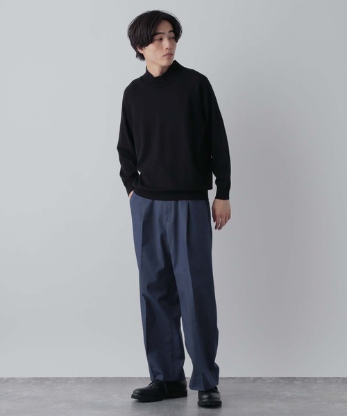 GLOBAL WORK（グローバルワーク）の「クリーンデニム/ワイドパンツ/CLEAN MODE/319856（デニムパンツ・メンズ・ダークブルー/ネイビー・SMALL/X-LARGE/LARGE/MEDIUM）」の4枚目の写真