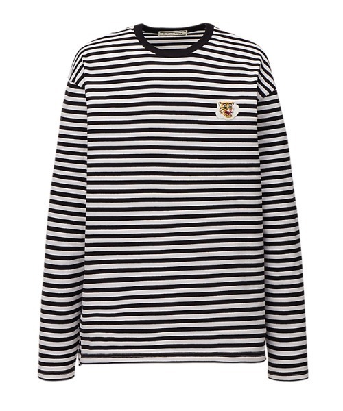 Onitsuka Tiger(オニツカタイガー)の「LONG SLEEVED TEE / ロングスリーブティー(Tシャツ/カットソー・レディース・ブラック×ホワイト/レッド系その他・M/L/XS/S/XL)」の2枚目の写真
