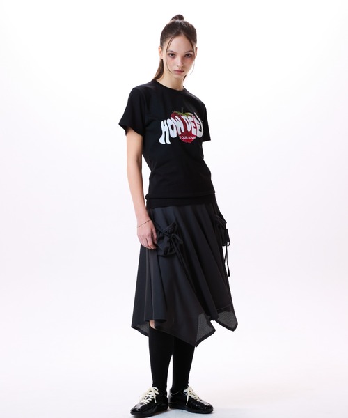 LUVISTRUE（ラヴイズトゥルー）の「IM HOW DEEP STRAWBERRY TEE（Tシャツ/カットソー・レディース・ブラック/ブルー/ネイビー/ホワイト・FREE）」の6枚目の写真