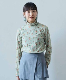 MEDE19F | MEDE19F ミュルーズモダン〈「ミュルーズ染織美術館」アーカイブコレクション〉コットンプリントハイネックトップス(Tシャツ/カットソー)