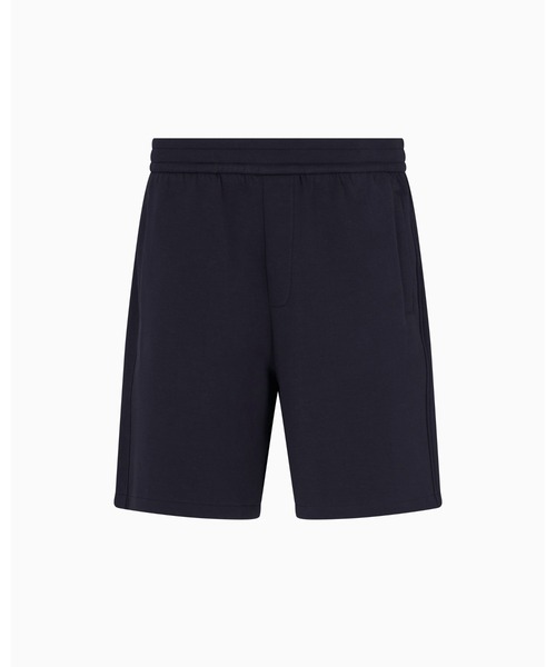ARMANI EXCHANGE（アルマーニエクスチェンジ）の「【A|X アルマーニ エクスチェンジ】ボンデッドストレッチ ハーフパンツ（スウェットパンツ・メンズ・ダークネイビー・SMALL/LARGE/MEDIUM/X-LARGE/X-SMALL）」の4枚目の写真