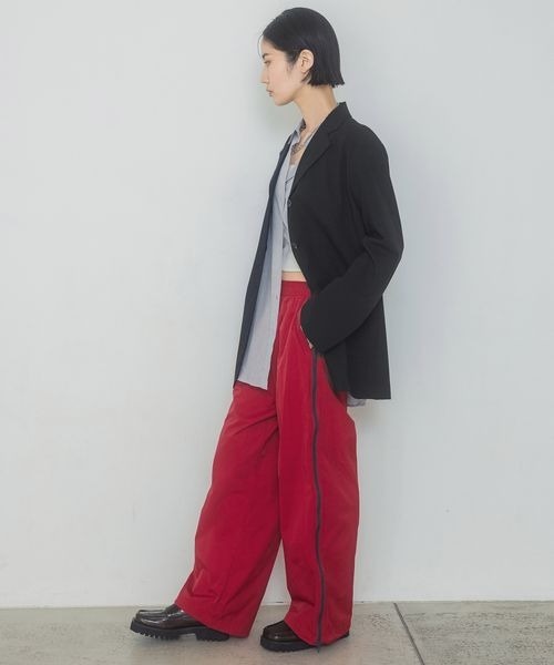 JEANASIS(ジーナシス)の「サイドZIPナイロンパンツ/322627(その他パンツ・レディース・グレー系その他/ネイビー系/レッド系その他・FREE)」の5枚目の写真