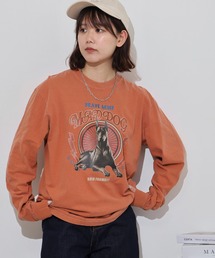 MODISH GAZE（モディシュガゼ）の「MODISH GAZE ドーベルマン ピグメントロンT（Tシャツ/カットソー）」