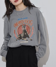 MODISH GAZE（モディシュガゼ）の「MODISH GAZE ドーベルマン ピグメントロンT（Tシャツ/カットソー）」