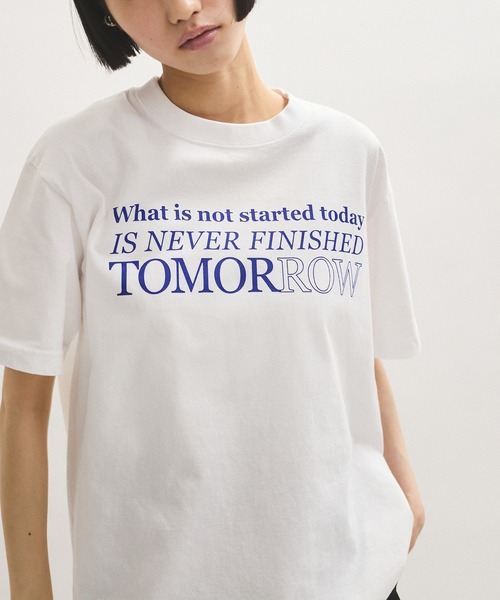 ADAM ET ROPE'(アダムエロペ)の「【HEAR MY NAME(ヒア マイネーム)】SS TEE(Tシャツ/カットソー・レディース・ブラック/ホワイト・FREE)」の7枚目の写真