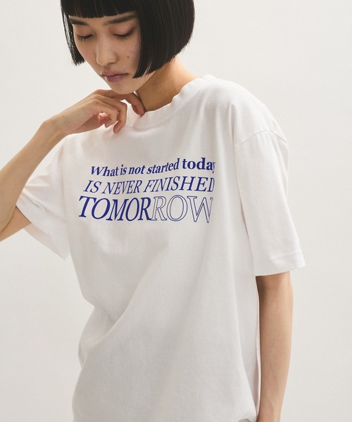 ADAM ET ROPE'(アダムエロペ)の「【HEAR MY NAME(ヒア マイネーム)】SS TEE(Tシャツ/カットソー・レディース・ブラック/ホワイト・FREE)」の8枚目の写真