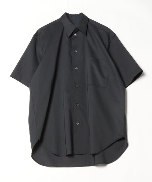 my beautiful landlet(マイビューティフルランドレット)の「【my beautiful landlet】 COHORUS RAMIE × SOLOTEX OVERSIZE SHORT SLEEVE SHIRT(シャツ/ブラウス・メンズ・ブラック/チャコールグレー/ブラウン/ホワイト・1/0)」の3枚目の写真