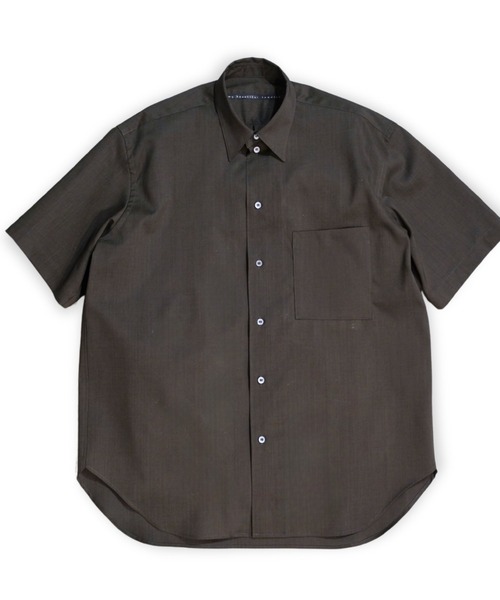 my beautiful landlet(マイビューティフルランドレット)の「【my beautiful landlet】 COHORUS RAMIE × SOLOTEX OVERSIZE SHORT SLEEVE SHIRT(シャツ/ブラウス・メンズ・ブラック/チャコールグレー/ブラウン/ホワイト・1/0)」の19枚目の写真