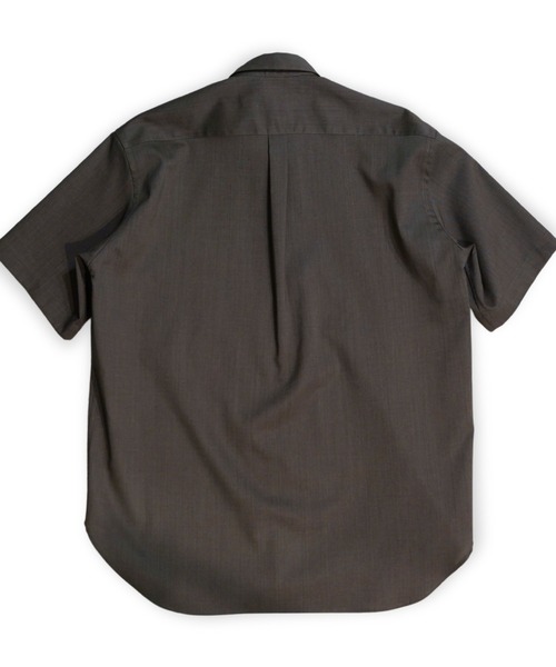 my beautiful landlet(マイビューティフルランドレット)の「【my beautiful landlet】 COHORUS RAMIE × SOLOTEX OVERSIZE SHORT SLEEVE SHIRT(シャツ/ブラウス・メンズ・ブラック/チャコールグレー/ブラウン/ホワイト・1/0)」の20枚目の写真
