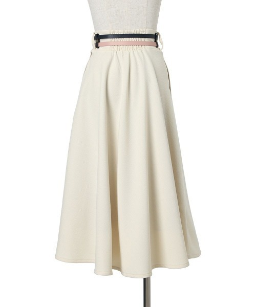 an another angelus（アンアナザーアンジェラス）の「ダブルカラーベルトフレアースカート【セットアップ可能】（スカート・レディース・ネイビー/アイボリー・FREE）」の13枚目の写真
