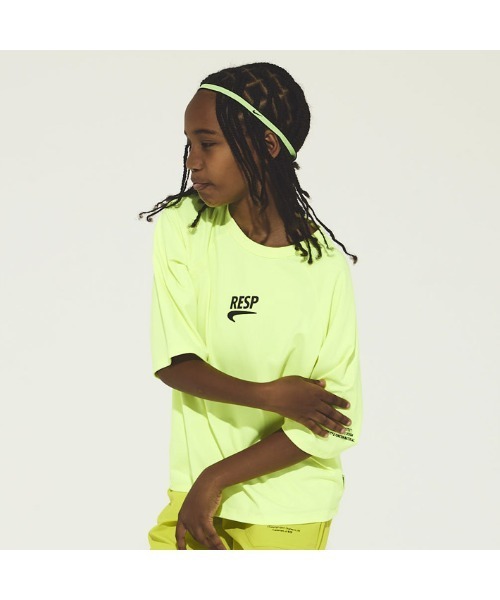 RE/SP（アールイーエスピー）の「RE/SP RE/SP 70% Raglan Tee アールイーエスピー アールイーエスピー 7分袖ラグランTシャツ（Tシャツ/カットソー・キッズ・ブラック/ライム・1/2/3/4）」の2枚目の写真