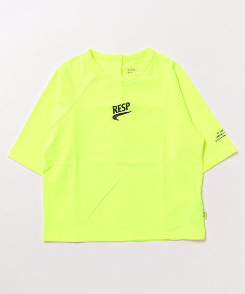 RE/SP（アールイーエスピー）の「RE/SP RE/SP 70% Raglan Tee アールイーエスピー アールイーエスピー 7分袖ラグランTシャツ（Tシャツ/カットソー・キッズ・ブラック/ライム・1/2/3/4）」の8枚目の写真