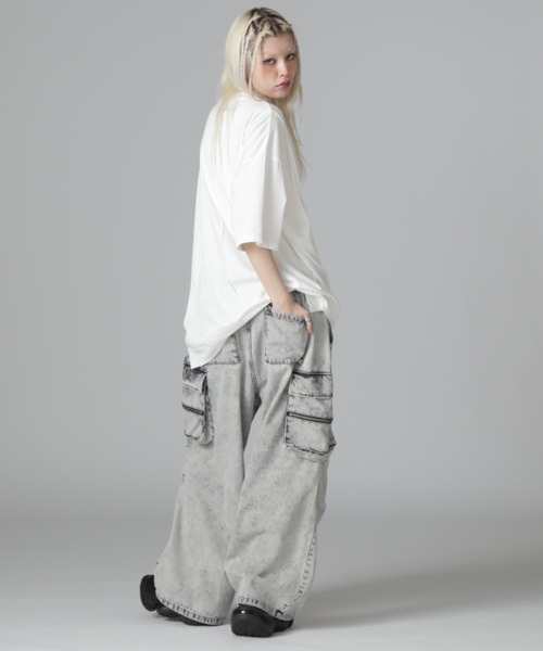 DANKE SCHON(ダンケシェーン)の「【WEB&DEPOT限定】DankeSchon/ダンケシェーン/DENIM WPOCKET CARGO(その他パンツ・レディース・ブラック/グレー・XL/L/M/S)」の15枚目の写真