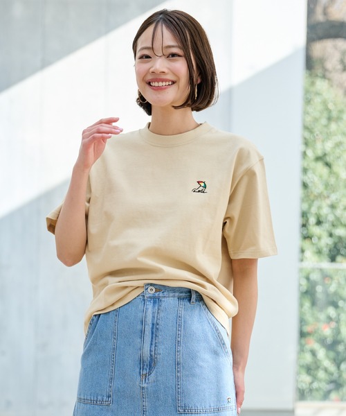 Arnold Palmer（アーノルドパーマー）の「ヘビーウエイト 天竺 シェア 半袖 Tシャツ（Tシャツ/カットソー・レディース・イエロー/ホワイト/モスグリーン/ブラック・XS/M/LL/S/L）」の4枚目の写真