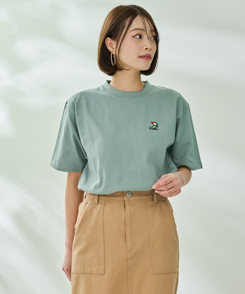 Arnold Palmer（アーノルドパーマー）の「ヘビーウエイト 天竺 シェア 半袖 Tシャツ（Tシャツ/カットソー・レディース・イエロー/ホワイト/モスグリーン/ブラック・XS/M/LL/S/L）」の19枚目の写真