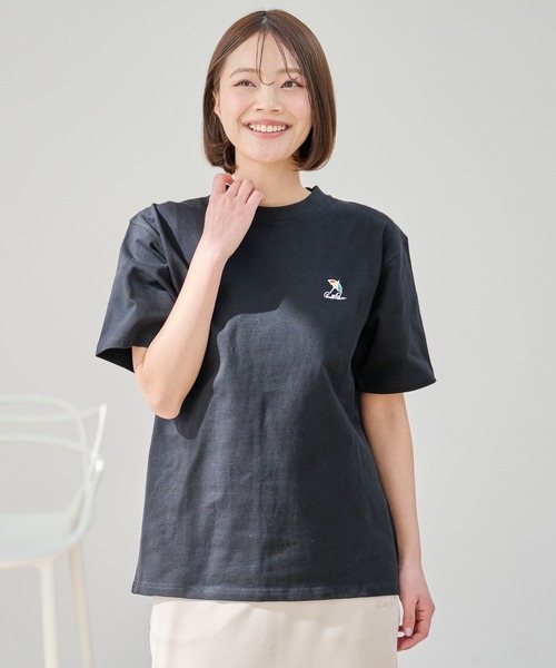 Arnold Palmer（アーノルドパーマー）の「ヘビーウエイト 天竺 シェア 半袖 Tシャツ（Tシャツ/カットソー・レディース・イエロー/ホワイト/モスグリーン/ブラック・XS/M/LL/S/L）」の13枚目の写真