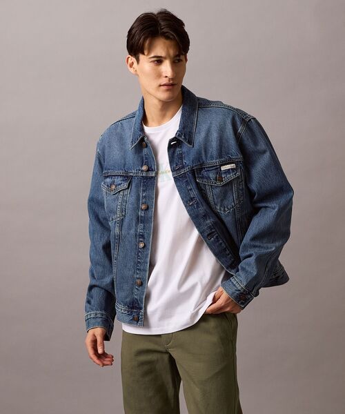 Calvin Klein(カルバン・クライン)の「ストーンクラッシック トラッカーデニムジャケット(デニムジャケット・メンズ・ブルー・L/S/M/XL)」の9枚目の写真
