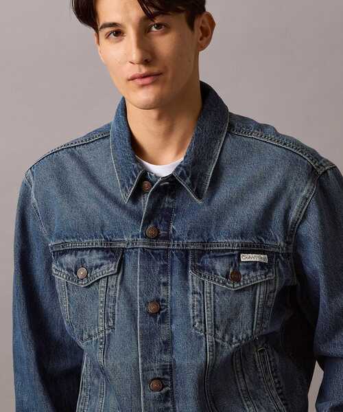 Calvin Klein(カルバン・クライン)の「ストーンクラッシック トラッカーデニムジャケット(デニムジャケット・メンズ・ブルー・L/S/M/XL)」の5枚目の写真