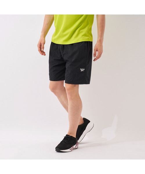 Reebok（リーボック）の「Reebok リーボック ナイロンショーツ 水陸両用 ブランド ロゴ 軽量 スポーツパンツ アウトドア ナイロンパンツ（その他パンツ・メンズ・ライトカーキ/ライム/ネイビー/ベージュ/ブラック/チャコールグレー・M/L/LL）」の2枚目の写真