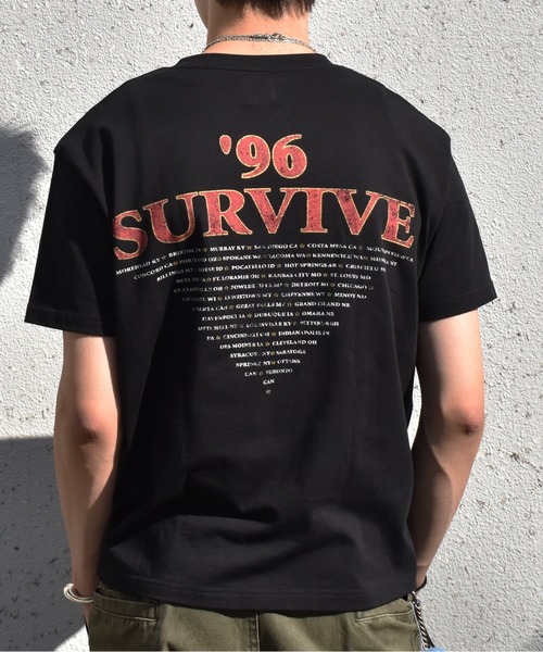 Noen(ノエン)の「96 SURVIVE TOUR T-SHIRT(Tシャツ/カットソー・メンズ・ブラック・MEDIUM/LARGE/X-LARGE)」の3枚目の写真