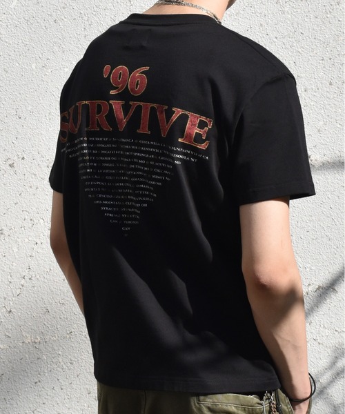 Noen(ノエン)の「96 SURVIVE TOUR T-SHIRT(Tシャツ/カットソー・メンズ・ブラック・MEDIUM/LARGE/X-LARGE)」の5枚目の写真