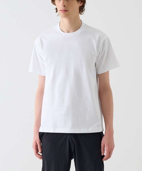BODY WILD(ボディーワイルド)の「BODY WILD/ボディワイルド Tシャツ ジャケットプラス 後ろ襟高め設計(Tシャツ/カットソー・メンズ・ホワイト/ブラック/ブラウン系その他・MEDIUM/SMALL/LARGE/X-LARGE)」の2枚目の写真