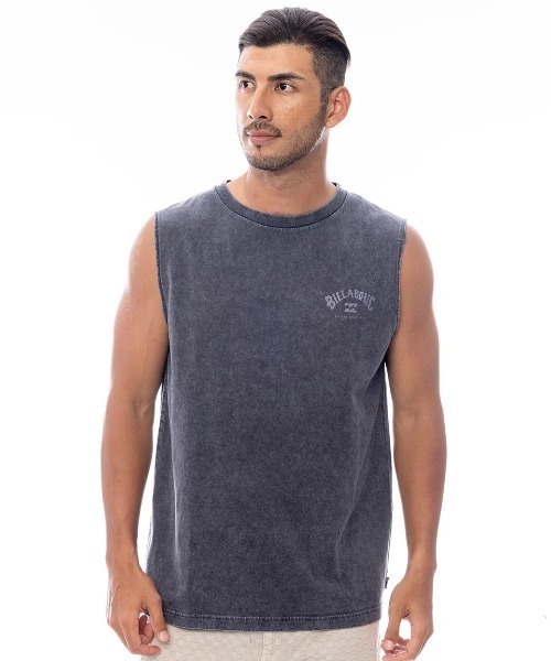 BILLABONG（ビラボン）の「BILLABONG メンズ ARCH FILL タンクトップ 【2025年春夏モデル】/ビラボンロゴバックプリントタンクトップ（タンクトップ・メンズ・ホワイト/パープル系その他/ブラック・MEDIUM/LARGE）」の6枚目の写真