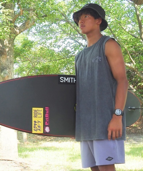 BILLABONG（ビラボン）の「BILLABONG メンズ ARCH FILL タンクトップ 【2025年春夏モデル】/ビラボンロゴバックプリントタンクトップ（タンクトップ・メンズ・ホワイト/パープル系その他/ブラック・MEDIUM/LARGE）」の10枚目の写真