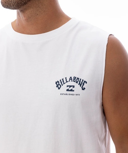 BILLABONG（ビラボン）の「BILLABONG メンズ ARCH FILL タンクトップ 【2025年春夏モデル】/ビラボンロゴバックプリントタンクトップ（タンクトップ・メンズ・ホワイト/パープル系その他/ブラック・MEDIUM/LARGE）」の4枚目の写真