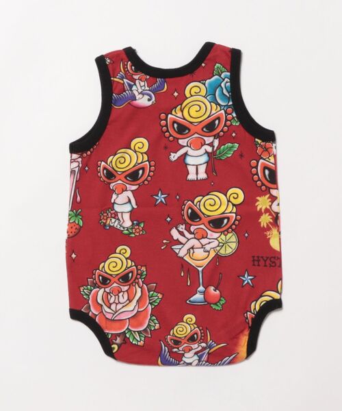 新品・タグ付き】ヒステリックミニ 総柄 半袖 ロンパース 70cm