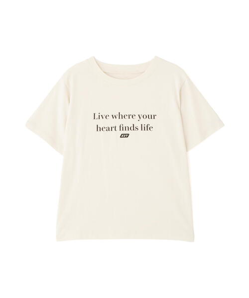 FREE'S MART（フリーズマート）の「◆シンプルロゴTシャツ（Tシャツ/カットソー・レディース・ベージュ/ホワイト/ホワイト系その他/グレー・FREE）」の12枚目の写真