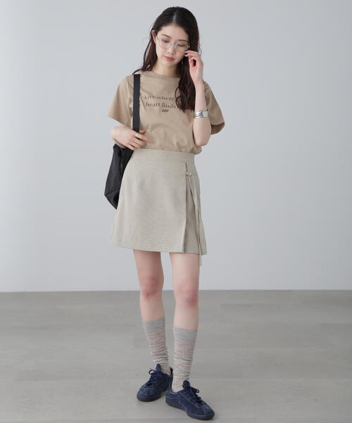 FREE'S MART（フリーズマート）の「◆シンプルロゴTシャツ（Tシャツ/カットソー・レディース・ベージュ/ホワイト/ホワイト系その他/グレー・FREE）」の16枚目の写真